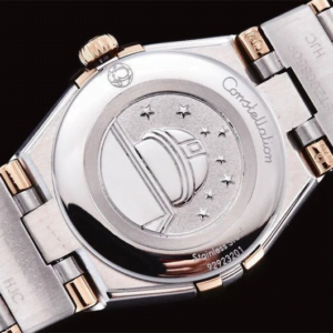 ĐỒNG HỒ NỮ OMEGA CONSTELLATION MẶT XANH DÂY THÉP REPLICA CAO CẤP 25MM 4 dong ho nu omega constellation mat xanh day thep replica 25mm 5