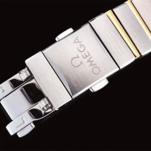 ĐỒNG HỒ NỮ OMEGA CONSTELLATION MẶT XANH DÂY TRẮNG REPLICA 25MM 6 dong ho nu omega constellation mat xanh day trang replica 25mm 8