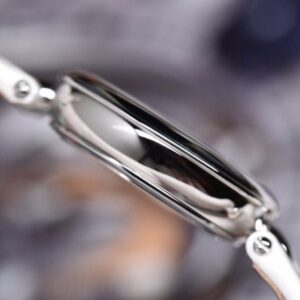 ĐỒNG HỒ NỮ OMEGA DE VILLE DÂY DA BÒ VỎ THÉP REPLICA 27,4MM 4 dong ho nu omega de ville day da bo vo thep replica 274mm 4