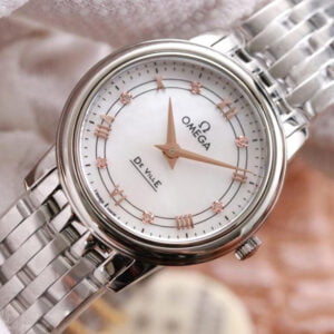 ĐỒNG HỒ NỮ OMEGA DE VILLE DÂY THÉP KHÔNG GỈ REPLICA 27,4MM 1 dong ho nu omega de ville day thep khong gi replica 274mm 2 1