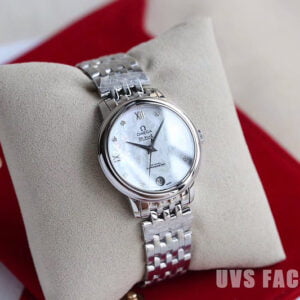 ĐỒNG HỒ NỮ OMEGA DE VILLE DÂY THÉP KHÔNG GỈ REPLICA 32.7MM 3 dong ho nu omega de ville day thep replica 32 7mm 3