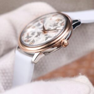 ĐỒNG HỒ NỮ OMEGA DE VILLE VIỀN MÀU HỒNG REPLICA 32,7MM 5 dong ho nu omega de ville vien mau hong replica 327mm 5