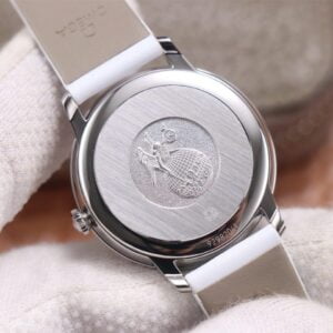 ĐỒNG HỒ NỮ OMEGA DE VILLE VIỀN MÀU TRẮNG REPLICA 32,7MM 7 dong ho nu omega de ville vien mau trang replica 327mm 7