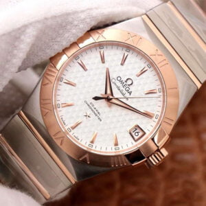 ĐỒNG HỒ OMEGA CONSTELLATION MẶT HỒNG REPLICA 38MM 3 dong ho omega constellation mat hong replica 38mm 2