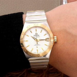 ĐỒNG HỒ OMEGA CONSTELLATION MẶT TRẮNG REPLICA 38MM 1 dong ho omega constellation mat trang replica 38mm