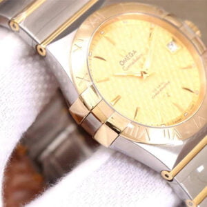 ĐỒNG HỒ OMEGA CONSTELLATION MẶT VÀNG REPLICA 38MM 2 dong ho omega constellation mat vang replica 38mm 3