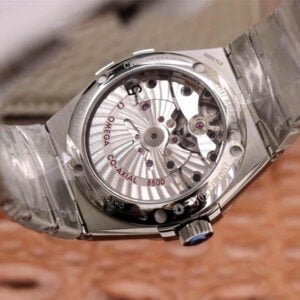 ĐỒNG HỒ OMEGA CONSTELLATION MẶT XANH DÂY THÉP REPLICA 38MM 5 dong ho omega constellation mat xanh day thep replica 38mm 5