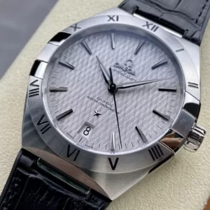 ĐỒNG HỒ OMEGA CONSTELLATION MÀU BẠC REPLICA 41MM 2 dong ho omega constellation mau bac replica 41mm 3
