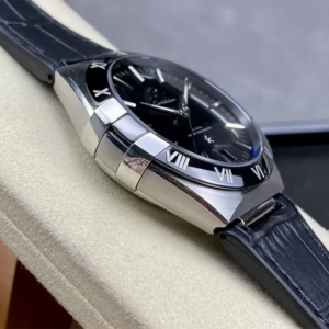 ĐỒNG HỒ OMEGA CONSTELLATION MÀU ĐEN REPLICA 41MM 4 dong ho omega constellation mau den replica 41mm 5