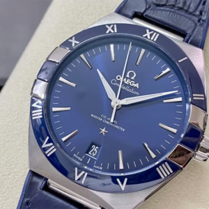 ĐỒNG HỒ OMEGA CONSTELLATION MÀU XANH REPLICA 41MM 2 dong ho omega constellation mau xanh replica 41mm 3