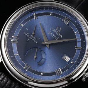 ĐỒNG HỒ OMEGA DE VILLE MẶT MÀU XANH REPLICA 39.5MM 2 dong ho omega de ville mat mau xanh replica 39 5mm 2