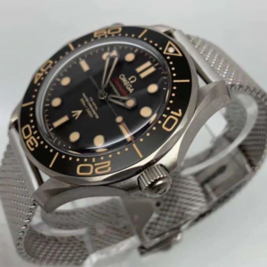 ĐỒNG HỒ OMEGA SEAMASTER BOND 007 REPLICA CAO CẤP 42MM 2 dong ho omega seamaster bond 007 mat mau den replica 42mm 2