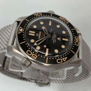 ĐỒNG HỒ OMEGA SEAMASTER BOND 007 REPLICA CAO CẤP 42MM 3 dong ho omega seamaster bond 007 mat mau den replica 42mm 3