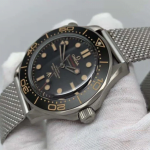 ĐỒNG HỒ OMEGA SEAMASTER BOND 007 REPLICA CAO CẤP 42MM 4 dong ho omega seamaster bond 007 mat mau den replica 42mm 4