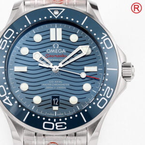 ĐỒNG HỒ OMEGA SEAMASTER MẶT MÀU XANH REPLICA 42MM 3 dong ho omega seamaster mat mau xanh replica 42mm 3