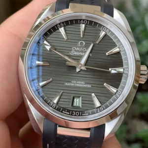 ĐỒNG HỒ OMEGA SEAMASTER MẶT XANH DÂY ĐEO CAO SU REPLICA CAO CẤP 41MM 1 dong ho omega seamaster mat xanh day deo cao su replica 41mm 2