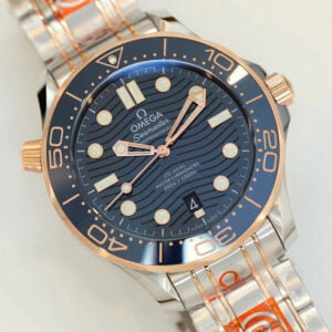 ĐỒNG HỒ OMEGA SEAMASTER MÀU HỒNG REPLICA 42MM 2 dong ho omega seamaster mau hong replica 42mm 3