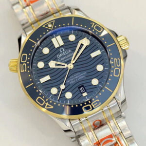 ĐỒNG HỒ OMEGA SEAMASTER MÀU VÀNG ĐẬM REPLICA 42MM 3 dong ho omega seamaster mau vang dam replica 42mm 3