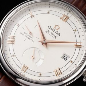 ĐỒNG HỒ OMEGA DE VILLE DÂY NÂU REPLICA 39.5MM 2 dong ho omega seamaster replica 39 5mm 2