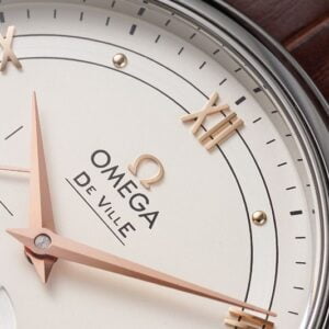 ĐỒNG HỒ OMEGA DE VILLE DÂY NÂU REPLICA 39.5MM 3 dong ho omega seamaster replica 39 5mm 3