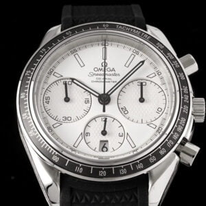 ĐỒNG HỒ OMEGA SPEEDMASTER CHRONOGRAPH VIỀN TRẮNG REPLICA 40MM 1 dong ho omega speedmaster chronograph vien trang replica 40mm 1