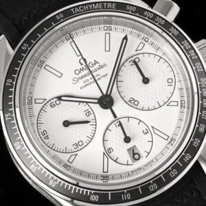 ĐỒNG HỒ OMEGA SPEEDMASTER CHRONOGRAPH VIỀN TRẮNG REPLICA 40MM 3 dong ho omega speedmaster chronograph vien trang replica 40mm 3
