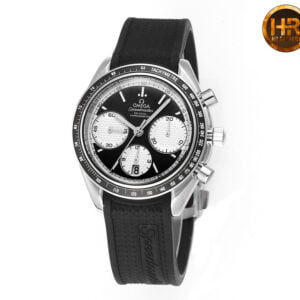 ĐỒNG HỒ OMEGA SPEEDMASTER MẶT MÀU ĐEN TRẮNG REPLICA 40MM 2 dong ho omega speedmaster mat mau den trang replica 40mm 2