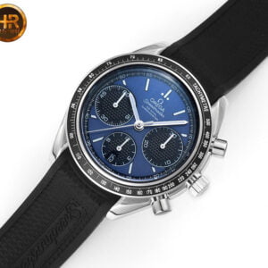 ĐỒNG HỒ OMEGA SPEEDMASTER MẶT MÀU XANH REPLICA 40MM 5 dong ho omega speedmaster mat mau xanh replica 40mm 5