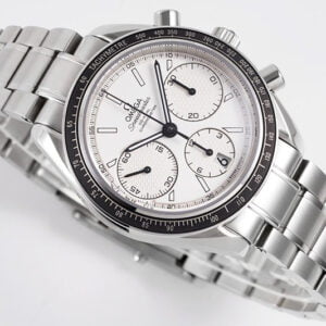 ĐỒNG HỒ OMEGA SPEEDMASTER MÀU TRẮNG DÂY THÉP REPLICA 40MM 1 dong ho omega speedmaster mau trang day thep replica 40mm 1