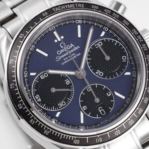 ĐỒNG HỒ OMEGA SPEEDMASTER MÀU XANH DÂY THÉP REPLICA 40MM 3 dong ho omega speedmaster mau xanh day thep replica 40mm 3