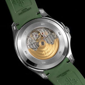 ĐỒNG HỒ PATEK PHILIPPE AQUANAUT DÂY MÀU RÊU 5168G-010 REPLICA 42MM 8 dong ho patek philippe aquanaut day mau reu 5168g 010 replica 42mm 9
