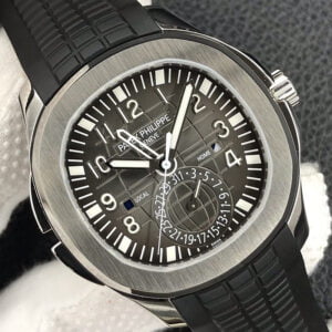 ĐỒNG HỒ PATEK PHILIPPE AQUANAUT 5164A-001 MÀU ĐEN REPLICA 40MM 2 dong ho patek philippe nautilus 5164a 001 mau den replica 40mm 3
