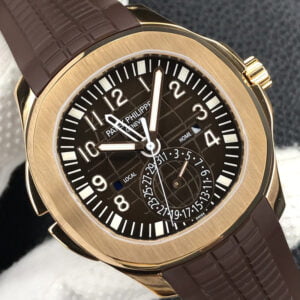 ĐỒNG HỒ PATEK PHILIPPE AQUANAUT 5164R-001 MÀU NÂU REPLICA 40MM 2 dong ho patek philippe nautilus 5164r 001 mau nau replica 40mm 3