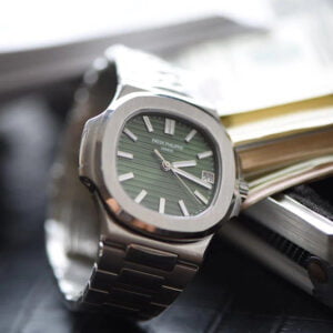 PATEK PHILIPPE NAUTILUS 5711/1A-014 GREEN DIAL REPLICA WATCHES 40MM 2 dong ho patek philippe nautilus 5711 1a 014 replica 40mm 7