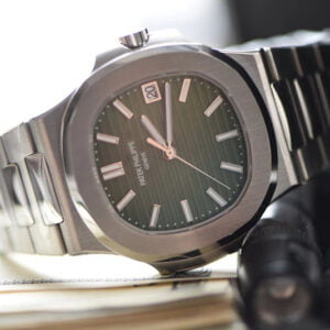 PATEK PHILIPPE NAUTILUS 5711/1A-014 GREEN DIAL REPLICA WATCHES 40MM 3 dong ho patek philippe nautilus 5711 1a 014 replica 40mm 8