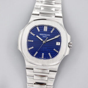 PATEK PHILIPPE NAUTILUS 5711/1P 40 YEARS ANNIVERSARY BLUE DIAL GEM HOURS BEST COPIES WATCHES 40MM 2 dong ho patek philippe nautilus 5711 1p replica 40mm 9