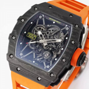 ĐỒNG HỒ RICHARD MILLE RM35-01 RAFA DÂY CAM MẶT ĐEN REPLICA 43M 1 dong ho richard mille rm35 01 rafa day cam mat den replica 43m 4