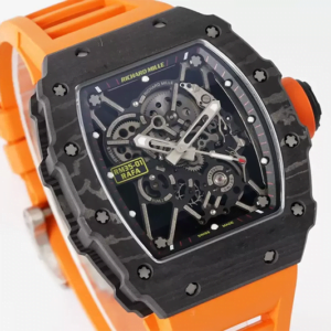 ĐỒNG HỒ RICHARD MILLE RM35-01 RAFA DÂY CAM MẶT ĐEN REPLICA 43M 2 dong ho richard mille rm35 01 rafa day cam mat den replica 43m 5