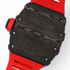 ĐỒNG HỒ RICHARD MILLE RM35-01 RAFA DÂY ĐỎ MẶT ĐEN REPLICA 43M 3 dong ho richard mille rm35 01 rafa day do mat den replica 43m 3