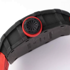 ĐỒNG HỒ RICHARD MILLE RM35-01 RAFA DÂY ĐỎ MẶT ĐEN REPLICA 43M 5 dong ho richard mille rm35 01 rafa day do mat den replica 43m 5