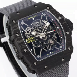 ĐỒNG HỒ RICHARD MILLE RM35-01 RAFA DÂY XÁM MẶT ĐEN REPLICA 43M 1 dong ho richard mille rm35 01 rafa day xam mat den replica 43m
