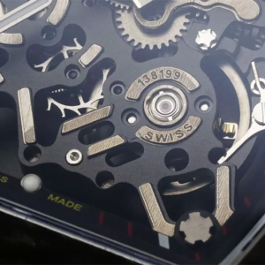 ĐỒNG HỒ RICHARD MILLE RM35-01 RAFA DÂY XÁM MẶT ĐEN REPLICA 43M 6 dong ho richard mille rm35 01 rafa day xam mat den replica 43m 8