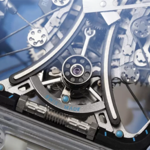 ĐỒNG HỒ RICHARD MILLE RM53-02 TRONG SUỐT DÂY CAO DU TRẮNG REPLICA 44M 7 dong ho richard mille rm53 02 trong suot day cao du trang replica 44m 2