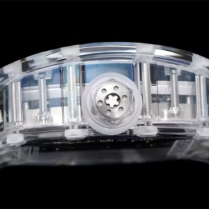 ĐỒNG HỒ RICHARD MILLE RM53-02 TRONG SUỐT DÂY CAO DU TRẮNG REPLICA 44M 4 dong ho richard mille rm53 02 trong suot day cao du trang replica 44m 3