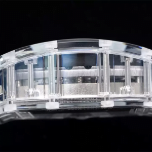 ĐỒNG HỒ RICHARD MILLE RM53-02 TRONG SUỐT DÂY CAO DU TRẮNG REPLICA 44M 6 dong ho richard mille rm53 02 trong suot day cao du trang replica 44m 8