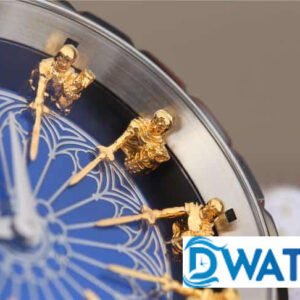 ROGER DUBUIS EXCALIBUR BLUE DIAL REPLICA WATCH LEATHER STRAP 45MM 4 ĐỒNG HỒ NAM ROGER DUBUIS EXCALIBUR HIỆP SĨ BÀN TRÒN REPLICA CAO CẤP 45MM