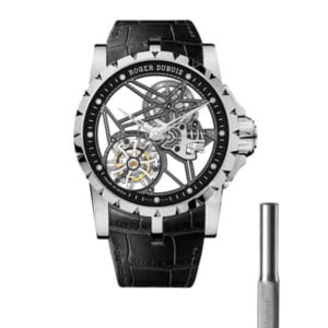 ROGER DUBUIS EXCALIBUR TOURBILLON REP BLACK LEATHER STRAP WATCH 45MM 3 ĐỒNG HỒ NAM ROGER DUBUIS EXCALIBUR TOURBILLON REPLICA CAO CẤP 45MM