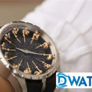 Roger Dubuis Number Gold RDDBEX0495 Replica Watch Black 45mm 8 Đồng Hồ Nam Roger Dubuis Hiệp Sĩ Bàn Tròn Dây Da RDDBEX0495 Replica 11 45mm