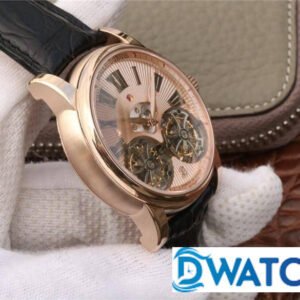 ROGER DUBUIS TOURBILLON ROSE PLATED GOLD REPLICA WATCH RDDBHO0563 45MM 3 ĐỒNG HỒ NAM ROGER DUBUIE TOURBILLON MÀU VÀNG HỒNG REPLICA CAO CẤP RDDBHO0563 45MM