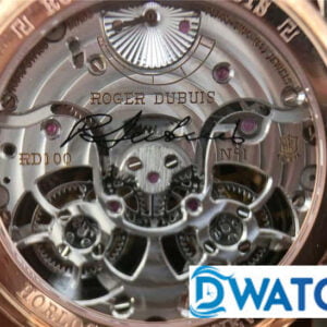 ROGER DUBUIS TOURBILLON ROSE PLATED GOLD REPLICA WATCH RDDBHO0563 45MM 7 ĐỒNG HỒ NAM ROGER DUBUIE TOURBILLON MÀU VÀNG HỒNG REPLICA CAO CẤP RDDBHO0563 45MM